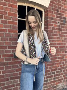 reversible upcycled vest