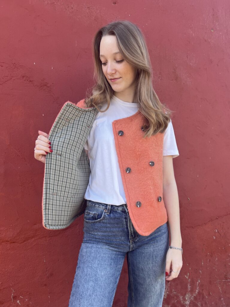 upcycled wollen vestje