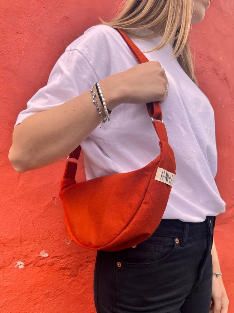 Baggy steenrood met bloemetjesvoering