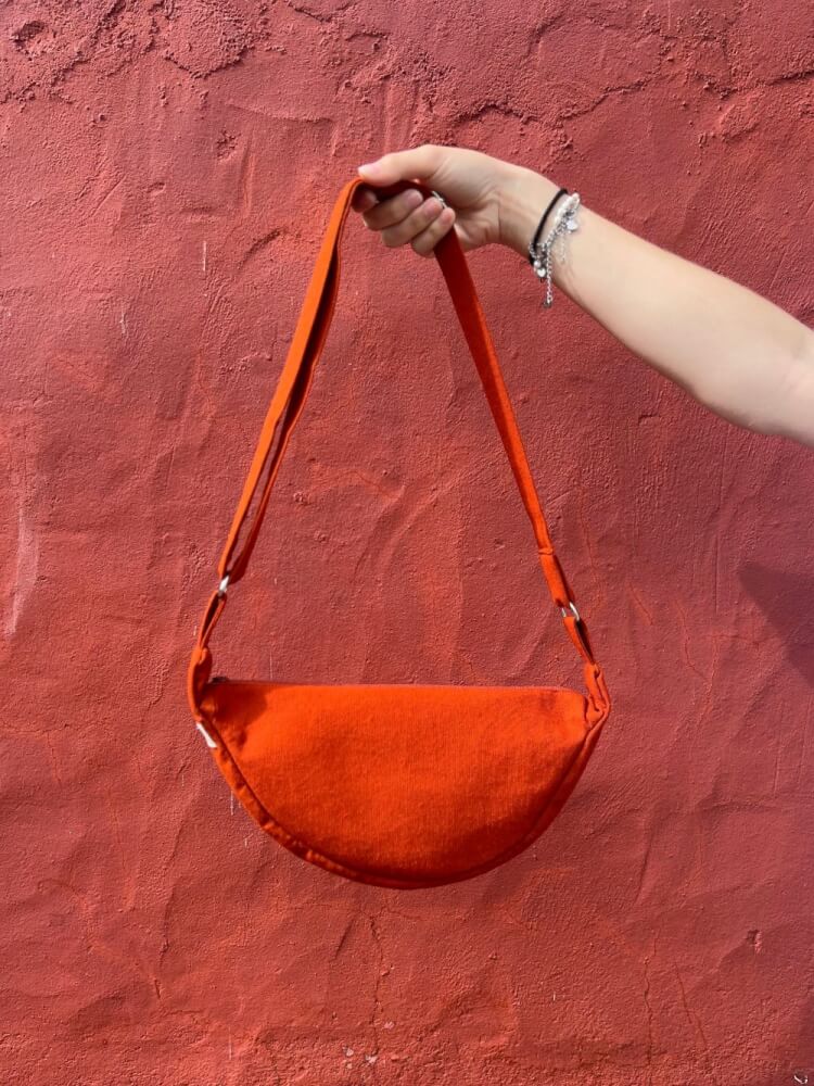 Baggy steenrood met bloemetjesvoering - Afbeelding 4