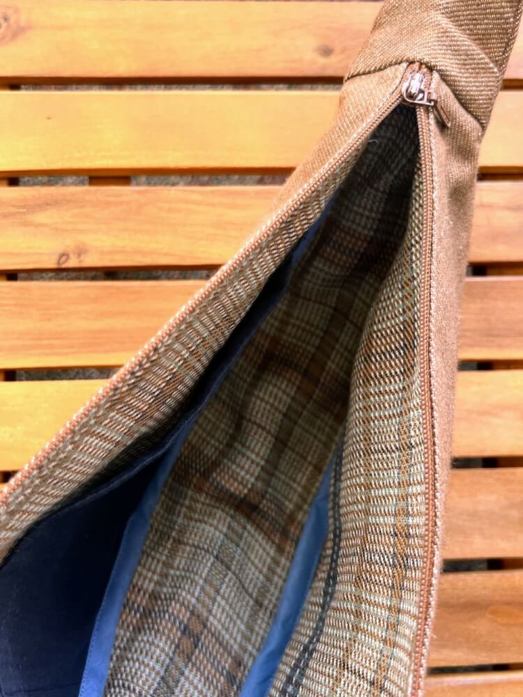 Baggy roestbruin gerecycled katoen - Afbeelding 4
